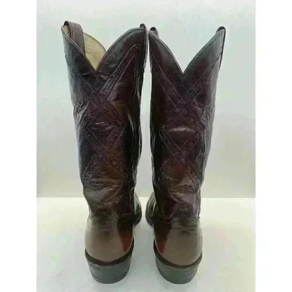 Tony Lama Men’s Brown Leather western  Cowboy Boots Size US 10 D - Picture 7 of 10